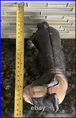 Vintage Cast Iron Boston Bull Terrier Door Stop