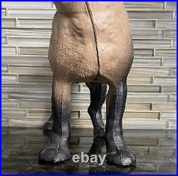 Vintage Cast Iron Boston Bull Terrier Door Stop