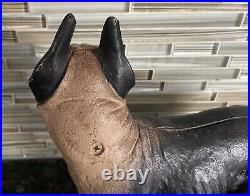 Vintage Cast Iron Boston Bull Terrier Door Stop