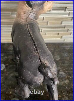 Vintage Cast Iron Boston Bull Terrier Door Stop