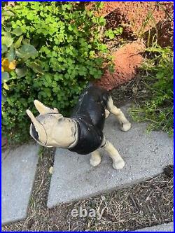 Vintage Cast Iron Boston Dog doorstop Original Paint Hubley