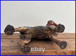 Vintage Cast Iron Boston Terrier Dog Doorstop In Style Of Hubley Original Paint Vintage Cast Iron Boston Terrier Dog Doorstop In Style Of Hubley Original Paint