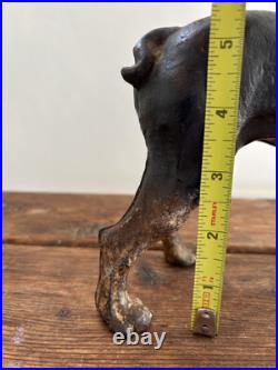 Vintage Cast Iron Boston Terrier Dog Doorstop In Style Of Hubley Original Paint Vintage Cast Iron Boston Terrier Dog Doorstop In Style Of Hubley Original Paint