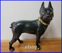 Vintage Cast Iron Boston Terrier Door Stop