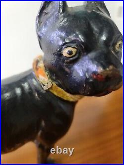 Vintage Cast Iron Boston Terrier Door Stop