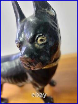 Vintage Cast Iron Boston Terrier Door Stop