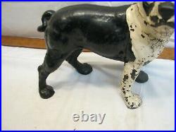 Vintage Cast Iron Boxer Dog Door Stop Boston Terrier Bull Dog Figural Doorstop