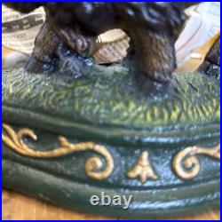 Vintage Cast Iron Buffalo Heavy Doorstop Animal Figure Decorative 5 x 6.5 inches
