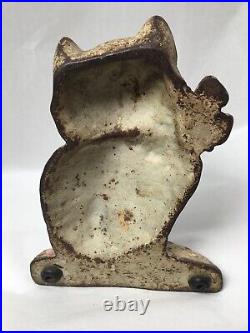 Vintage Cast Iron Cat Door Stop 7.5