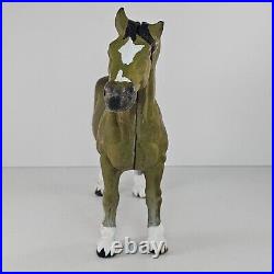 Vintage Cast Iron Clydesdale Draft Horse Door Stop Heavy Hand Painted