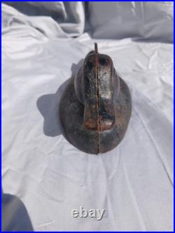 Vintage Cast Iron Duck Mallard Boot Scraper Doorstop 11 x 4 1/2