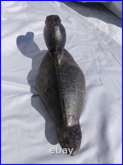 Vintage Cast Iron Duck Mallard Boot Scraper Doorstop 11 x 4 1/2