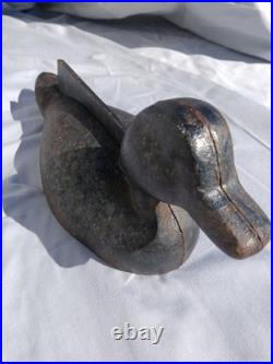 Vintage Cast Iron Duck Mallard Boot Scraper Doorstop 11 x 4 1/2