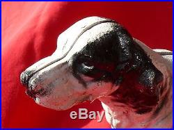 Vintage Cast Iron ENGLISH SETTER DOOR STOP Large 9 Tall x 5 Long Approx 9 lb