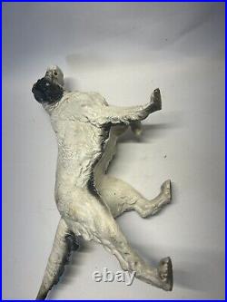 Vintage Cast Iron English Setter Pointer Hunting Dog Doorstop Folk Art