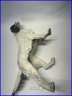 Vintage Cast Iron English Setter Pointer Hunting Dog Doorstop Folk Art
