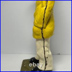 Vintage Cast Iron Fisherman Statue Old Salt Seaman Nautical Decor Door Stop