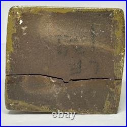 Vintage Cast Iron Fisherman Statue Old Salt Seaman Nautical Decor Door Stop