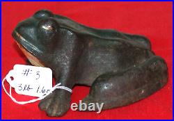 Vintage Cast Iron Frog Doorstop #3 3 Pounds 1.6 Ounces 5 Inches Long