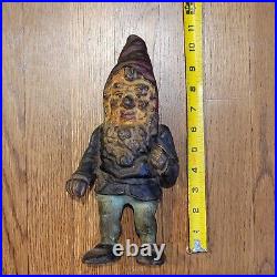 Vintage Cast Iron Gnome Hubley