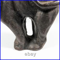 Vintage Cast Iron Halloween Cat Doorstop Paperweight Folk Art Possibly Hubley