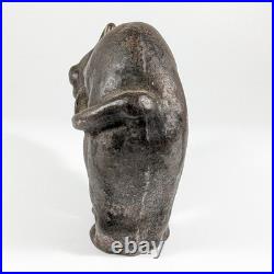 Vintage Cast Iron Halloween Cat Doorstop Paperweight Folk Art Possibly Hubley