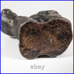 Vintage Cast Iron Halloween Cat Doorstop Paperweight Folk Art Possibly Hubley