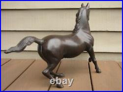 Vintage Cast Iron Large Prancing Horse Doorstop or Decorative Statue Sculpture