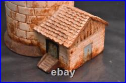Vintage Cast Iron Lighthouse Door Stop 18 Candle Holder Lantern
