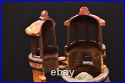 Vintage Cast Iron Lighthouse Door Stop 18 Candle Holder Lantern