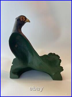 Vintage Cast Iron Pheasant Door Stop Bookend Like The Fred Everette Hubley Toy