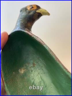 Vintage Cast Iron Pheasant Door Stop Bookend Like The Fred Everette Hubley Toy