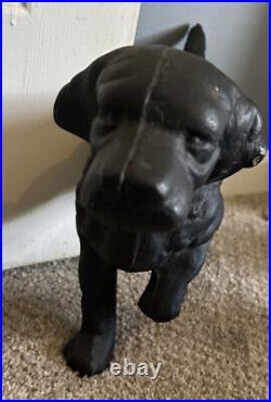 Vintage Cast Iron Pointer Dog Doorstop English Irish Setter 19x9 20 lbs
