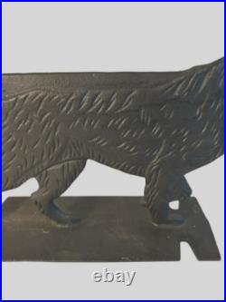 Vintage Cast Iron Pointer Retriever Hunting Dog Boot Scraper Door Stop Statue Vintage Cast Iron Pointer Retriever Hunting Dog Boot Scraper Door Stop Statue