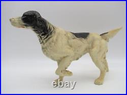 Vintage Cast Iron Pointer Spaniel Hunting Dog Door Stop