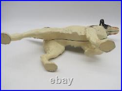 Vintage Cast Iron Pointer Spaniel Hunting Dog Door Stop