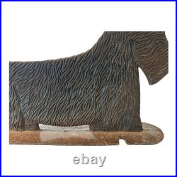 Vintage Cast Iron Standing Scottish Terrier Scottie Dog Doorstop Statue