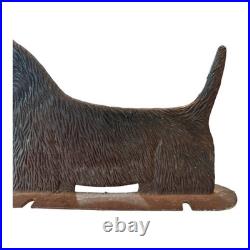 Vintage Cast Iron Standing Scottish Terrier Scottie Dog Doorstop Statue