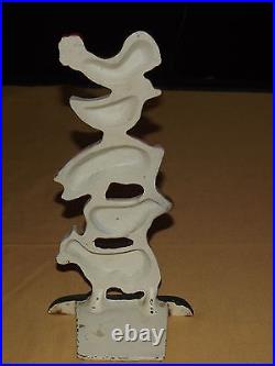 Vintage Cow Sheep Pig Duck Rooster Hand Painted Cast Iron Metal Door Stop