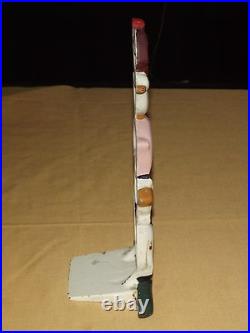 Vintage Cow Sheep Pig Duck Rooster Hand Painted Cast Iron Metal Door Stop Vintage Cow Sheep Pig Duck Rooster Hand Painted Cast Iron Metal Door Stop