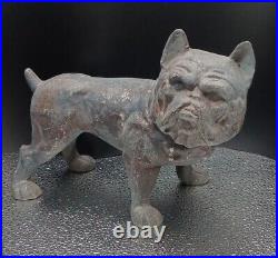 Vintage English Bulldog Cast Iron Doorstop P3