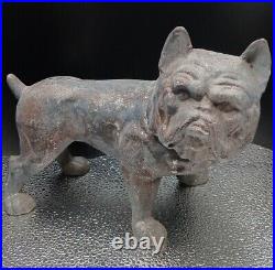 Vintage English Bulldog Cast Iron Doorstop P3