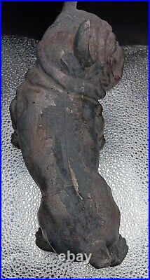 Vintage English Bulldog Cast Iron Doorstop P3