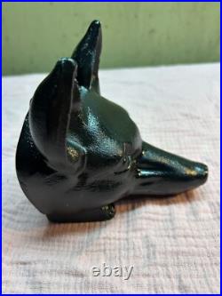 Vintage Fox Head Cast Iron Door Stop Vintage Fox Head Cast Iron Door Stop