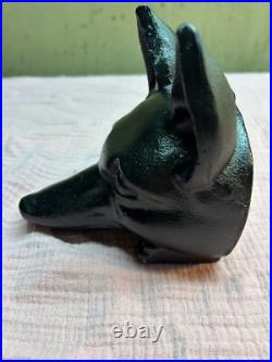 Vintage Fox Head Cast Iron Door Stop Vintage Fox Head Cast Iron Door Stop
