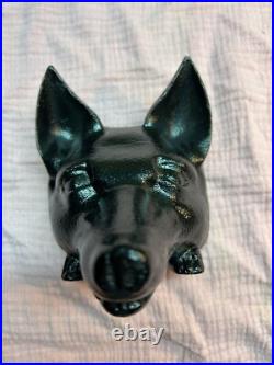 Vintage Fox Head Cast Iron Door Stop Vintage Fox Head Cast Iron Door Stop