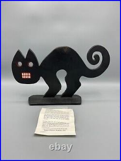 Vintage Halloween MMA CAST IRON BLACK CAT Door Stop Metropolitan Museum 1989