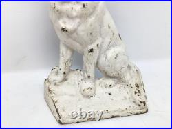 Vintage Hubley #275 Cast Iron German Shepherd Dog Door Stop Decorative Art