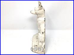Vintage Hubley #275 Cast Iron German Shepherd Dog Door Stop Decorative Art