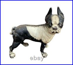 Vintage Hubley Cast Iron Boston Terrier Bull Dog Door Stop 10 1/4 X 9 1/2 Vintage Hubley Cast Iron Boston Terrier Bull Dog Door Stop 10 1/4 X 9 1/2